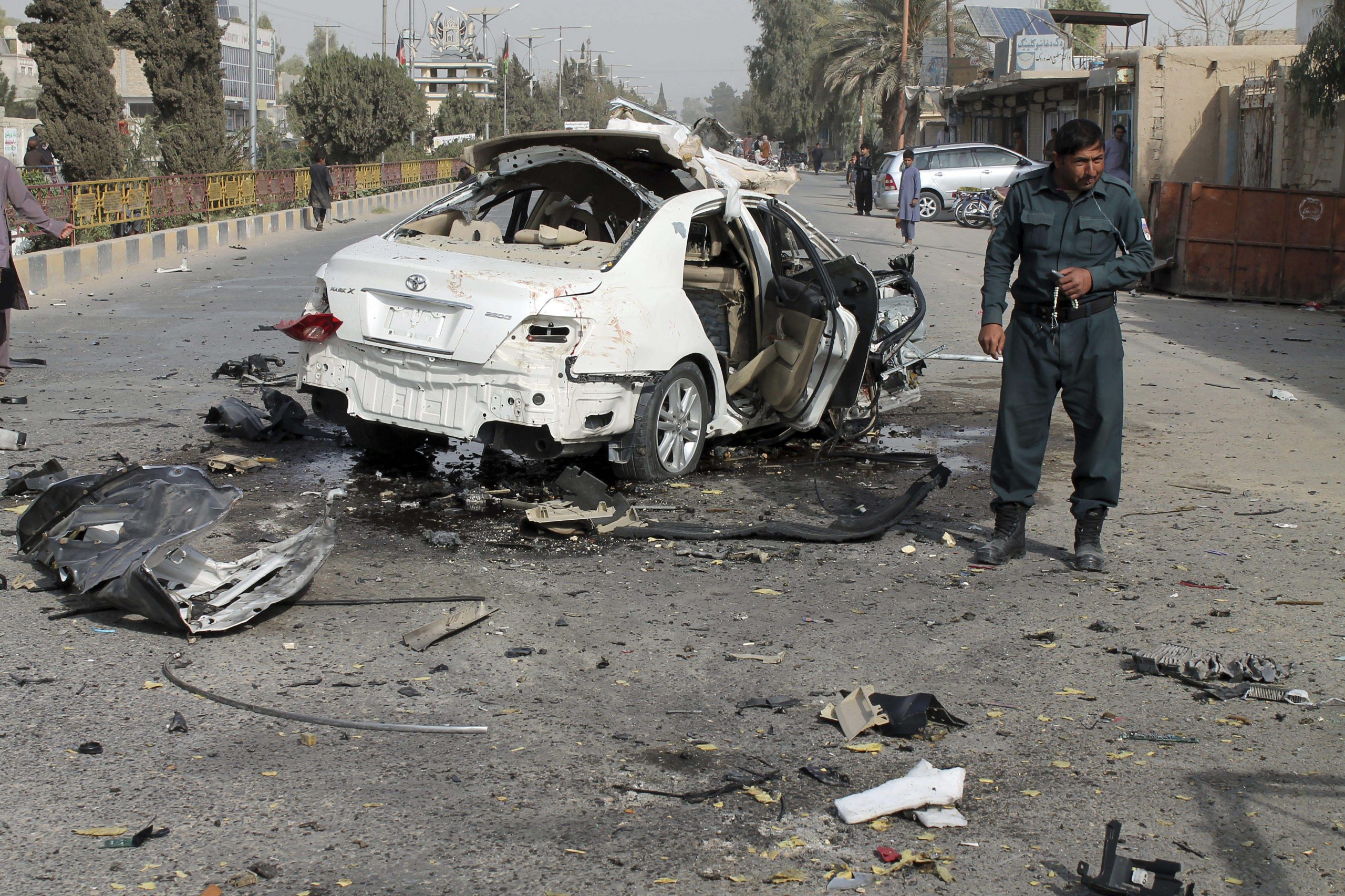 30 Afghan security personnel killed in suicide car bombing