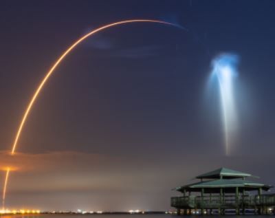 What is space jellyfish that soared over at Florida coast during the SpaceX launch?