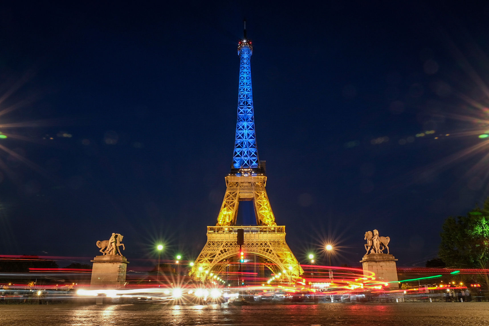 On Europe Day, Eiffel Tower shines bright in solidarity with Ukraine
