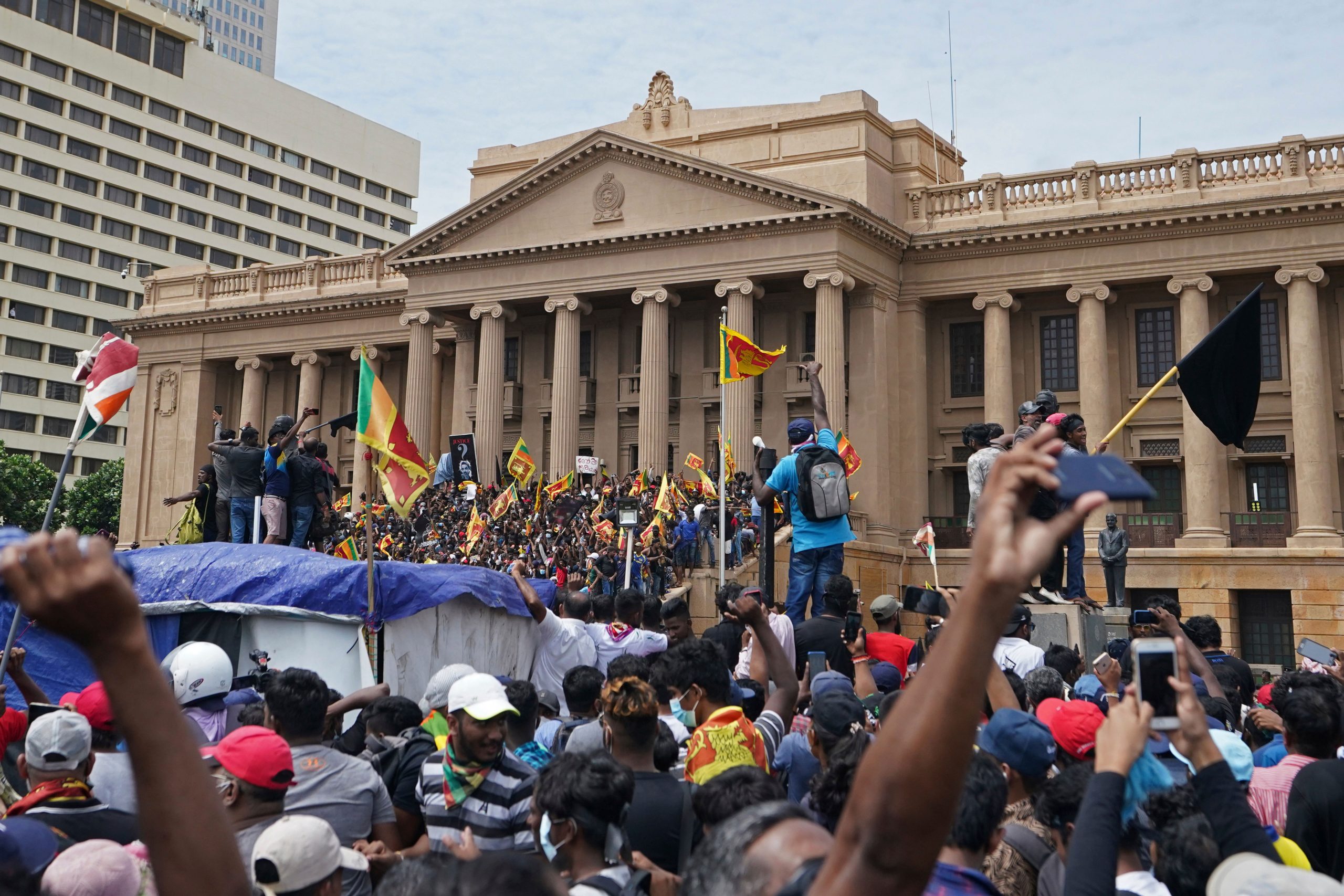 Where is Gotabaya Rajapaksa? Sri Lanka president flees as protestors storm residence