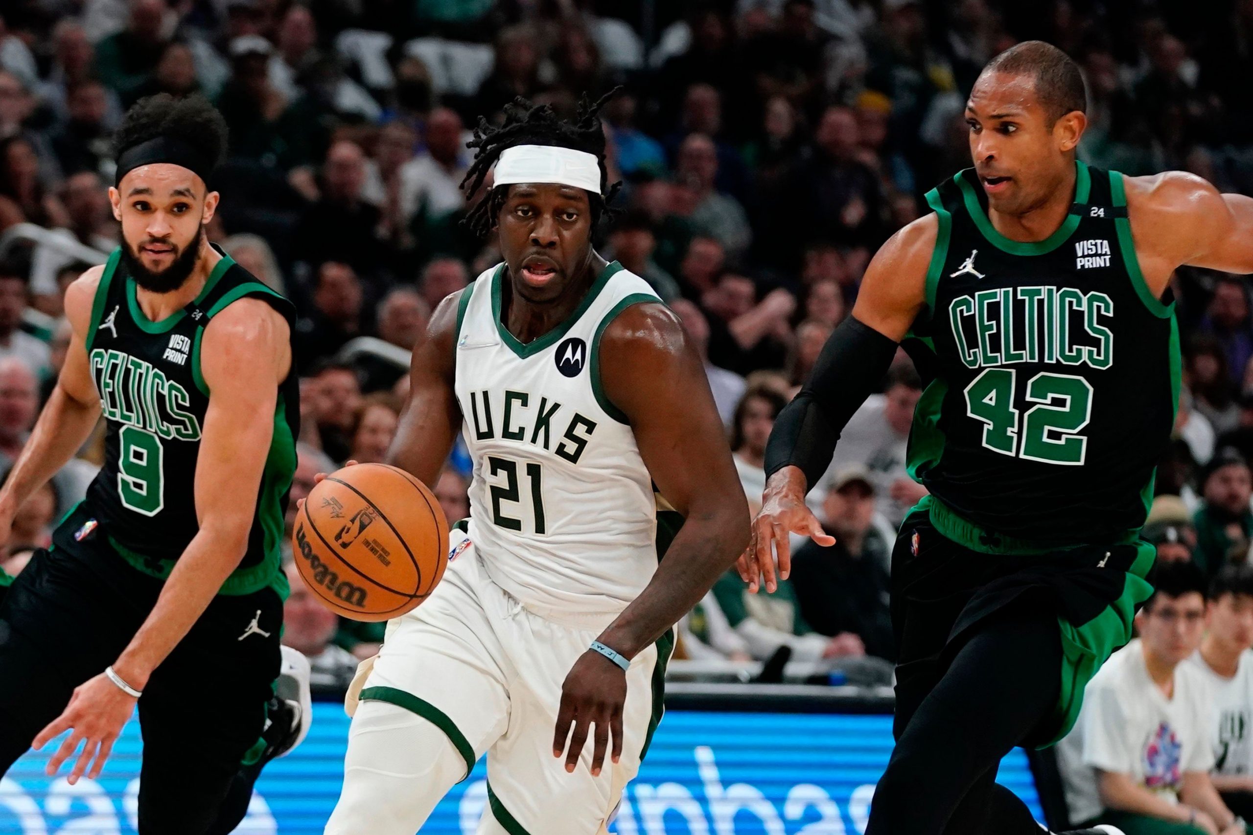 NBA: Boston Celtics rout Milwaukee Bucks 116-108, level series 2-2