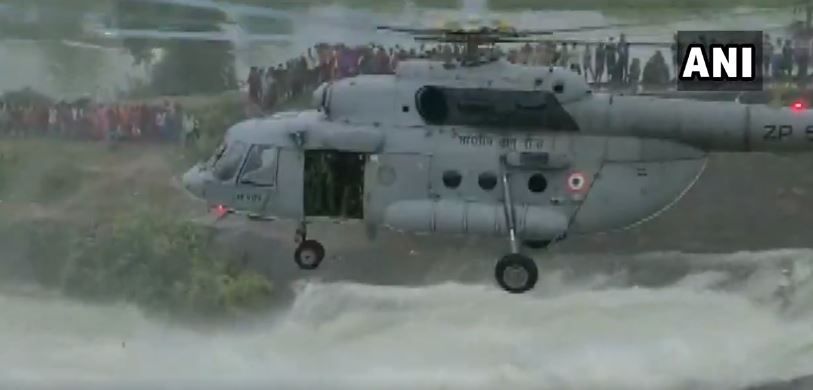 Watch: Dramatic IAF rescue of man stuck on tree for 12 hours amid raging waters