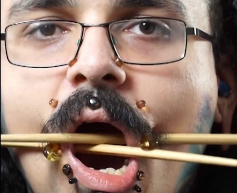 Guinness releases video of man with most number of face piercings