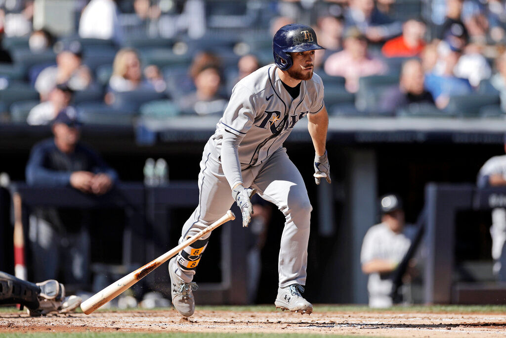 Brandon Lowe hits 3 home runs, Rays roll 12-2 to prevent Yankees WC clinch