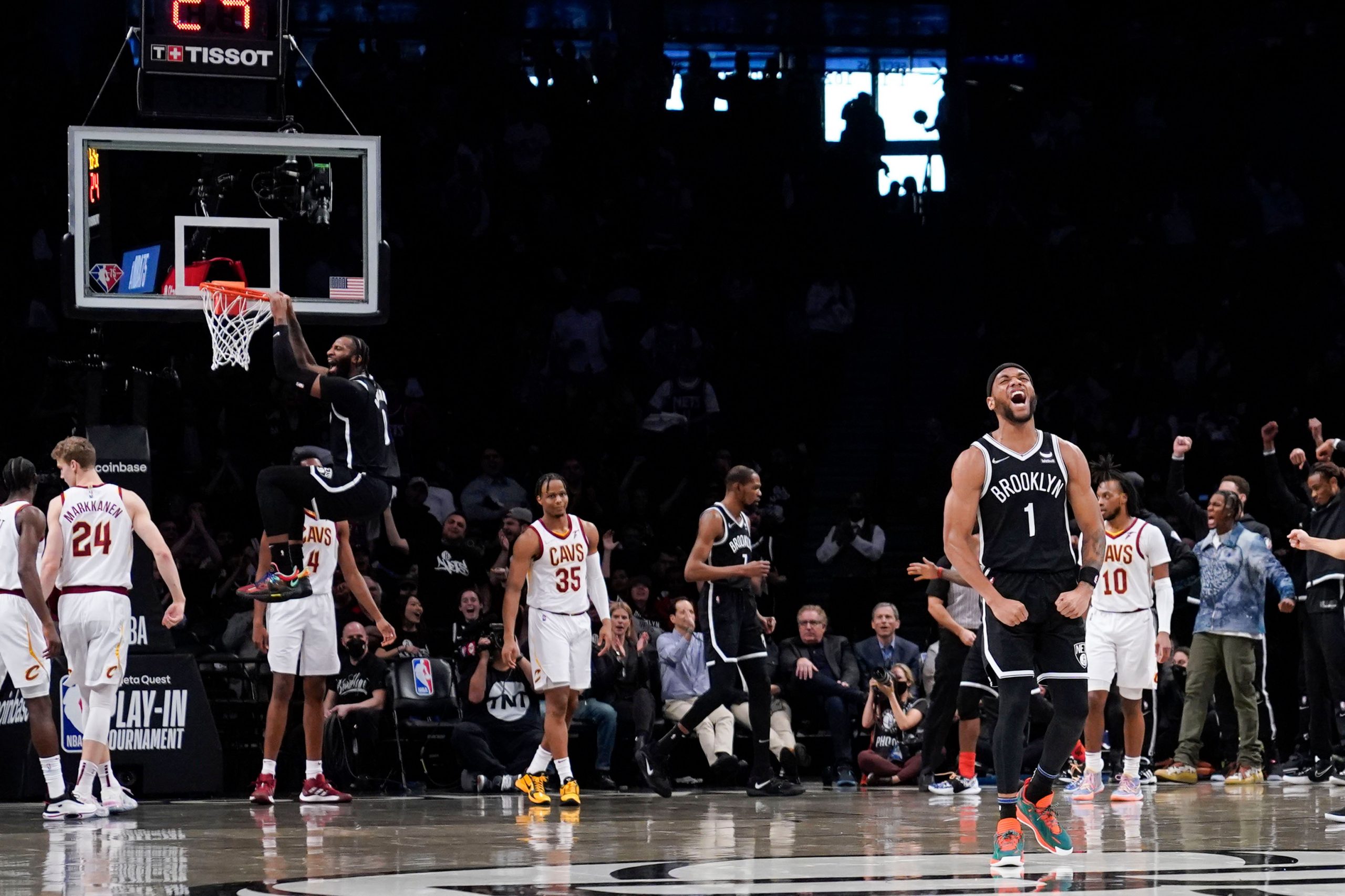 NBA: Kyrie Irving, Kevin Durant lead Brooklyn Nets past Cavaliers in play-in for No 7 seed