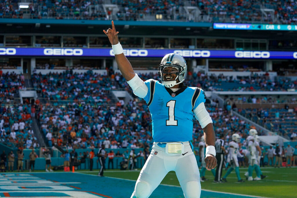 NFL: Cam Newton struggles in Panthers’ loss at Dolphins