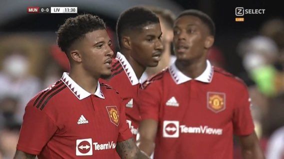 Watch: Sancho opens Manch United’s account vs Liverpool in club friendly