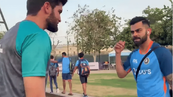 Watch: Virat Kohli and Yuzvendra Chahal meet Shaheen Afridi ahead of Asia Cup clash