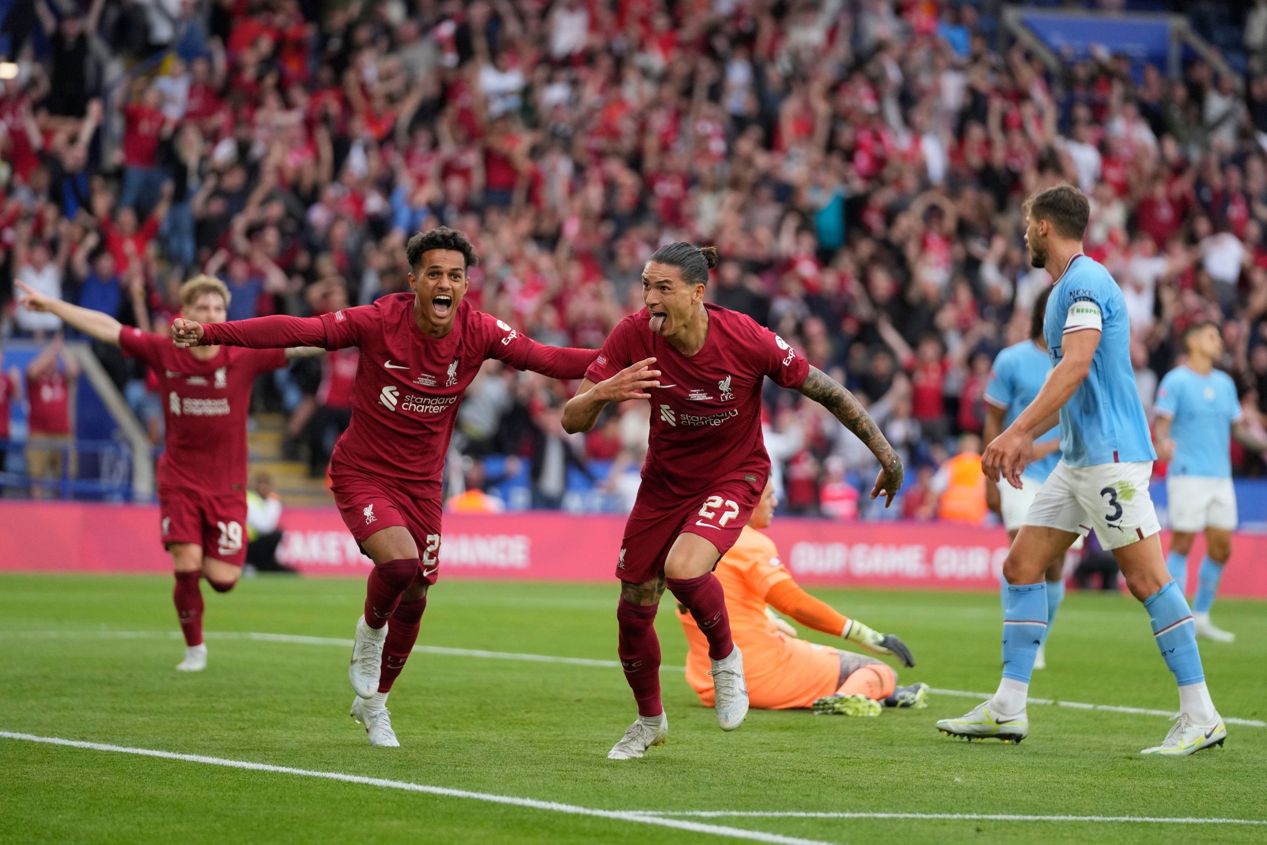 Nunez helps Liverpool beat Manchester City 3-1 to lift Community Shield