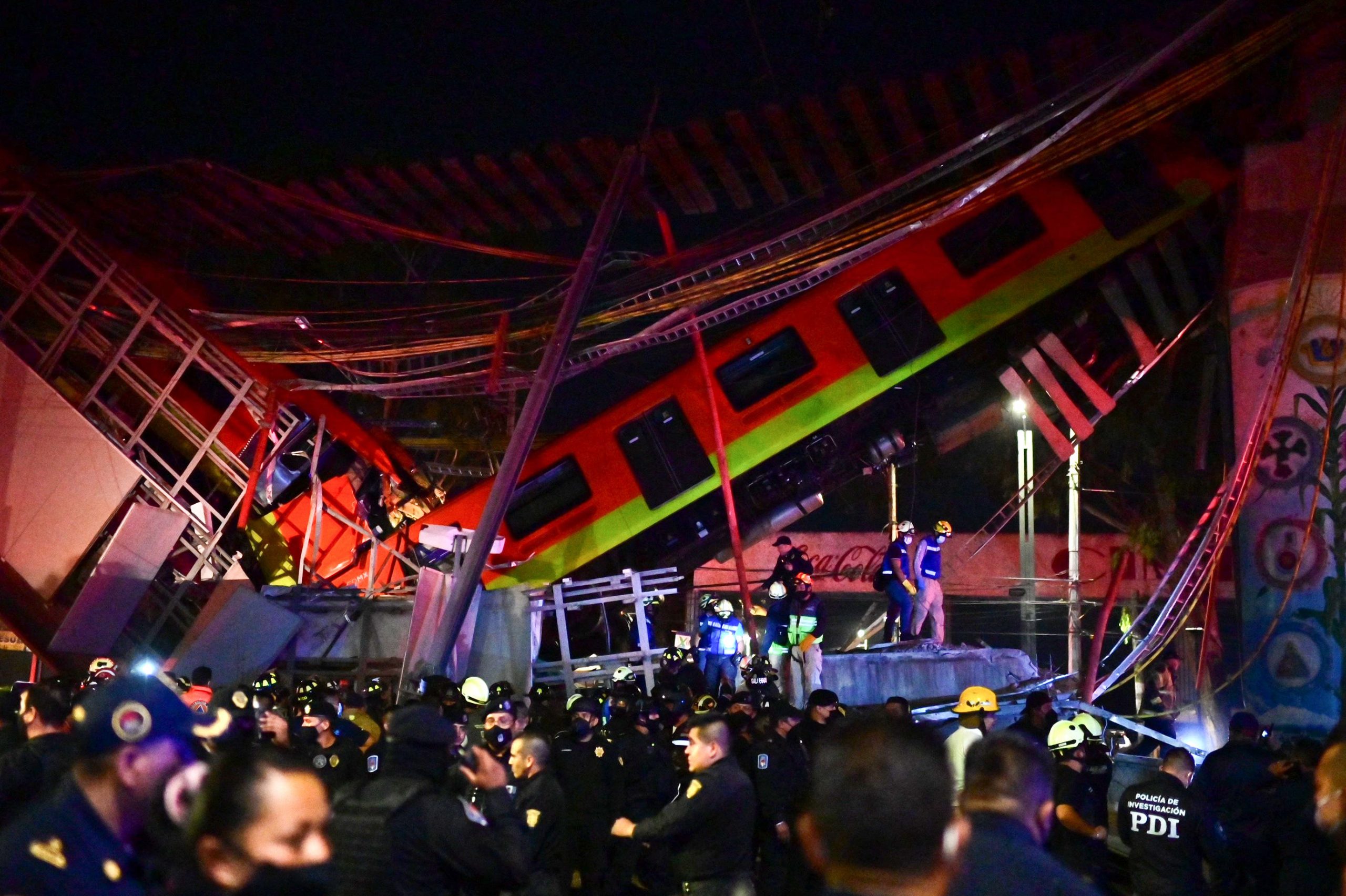 20 dead, dozens hurt as elevated metro collapses in Mexico