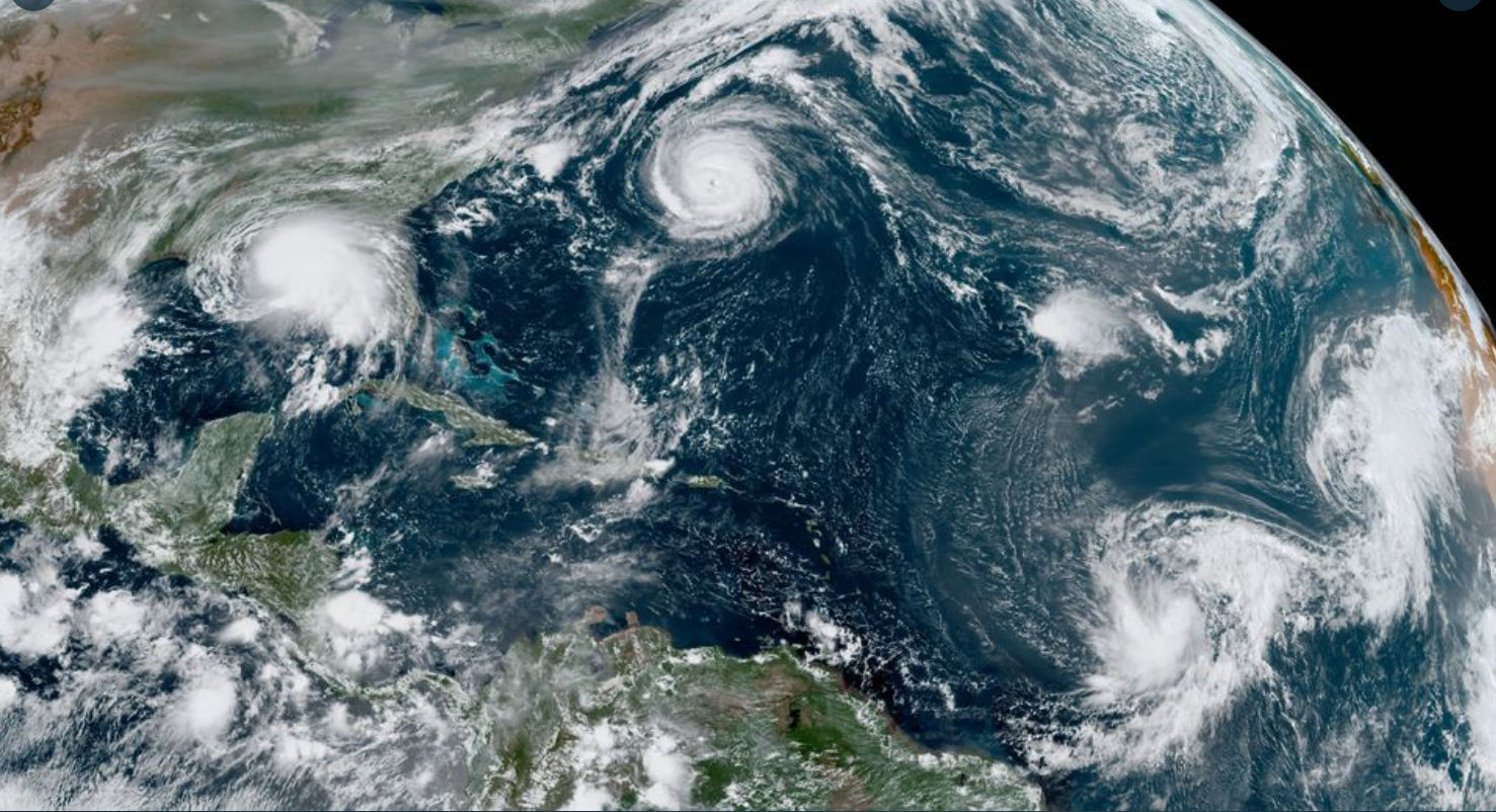 Five tropical cyclones in the Atlantic for the second time in history