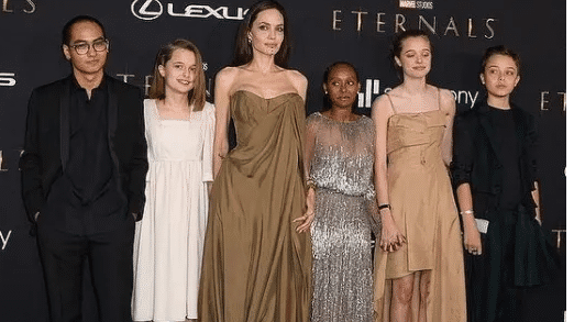 Angelina Jolie’s daughter Zahara borrows mom’s sparkling 2014 Oscars gown