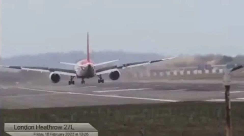 Watch: Air India pilots impress with their skilled landing during Storm Eunice in UK