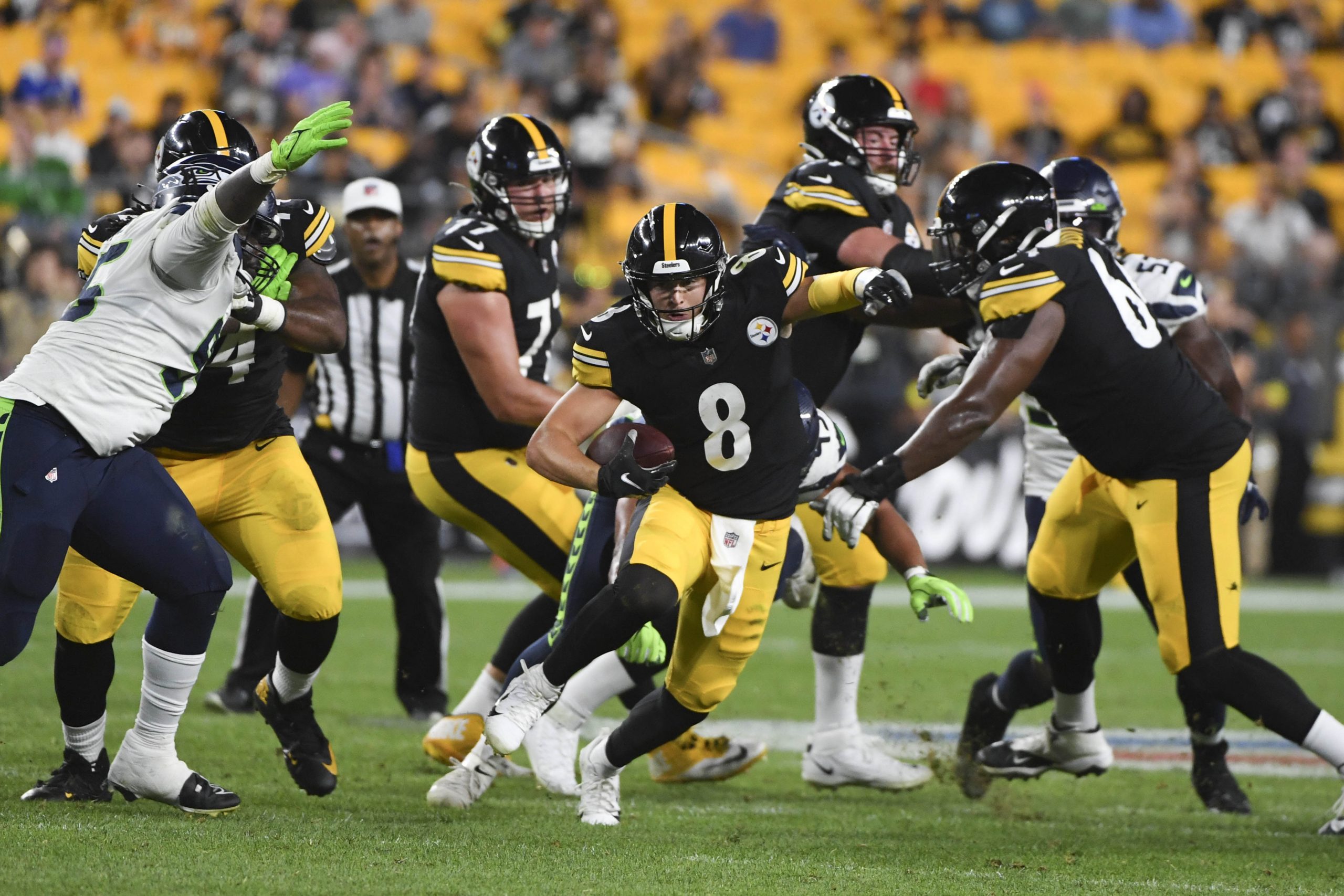 NFL: Kenny Pickett woos Pittsburgh Steelers fans on debut vs Seattle Seahawks