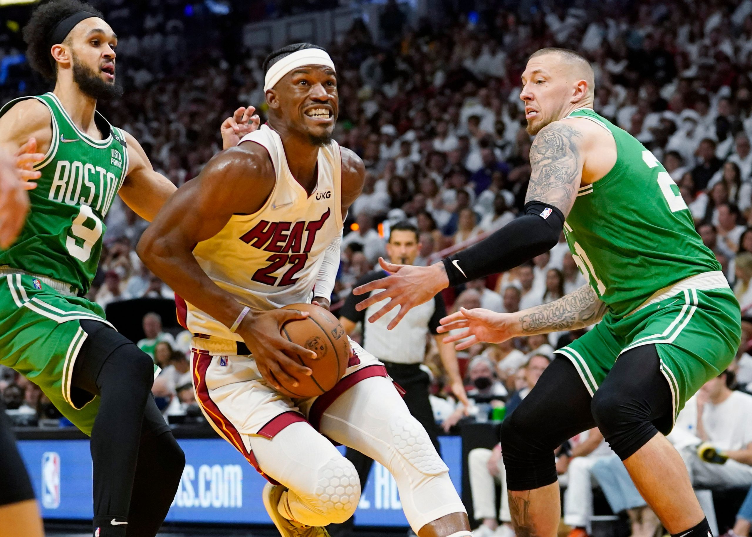 NBA: Jimmy Butler scores 41, Miami Heat take Game 1 from Boston Celtics 118-107