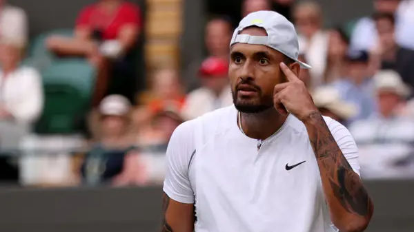 Watch Nick Kyrgios demolish Stefanos Tsitsipas in wild Wimbledon face-off