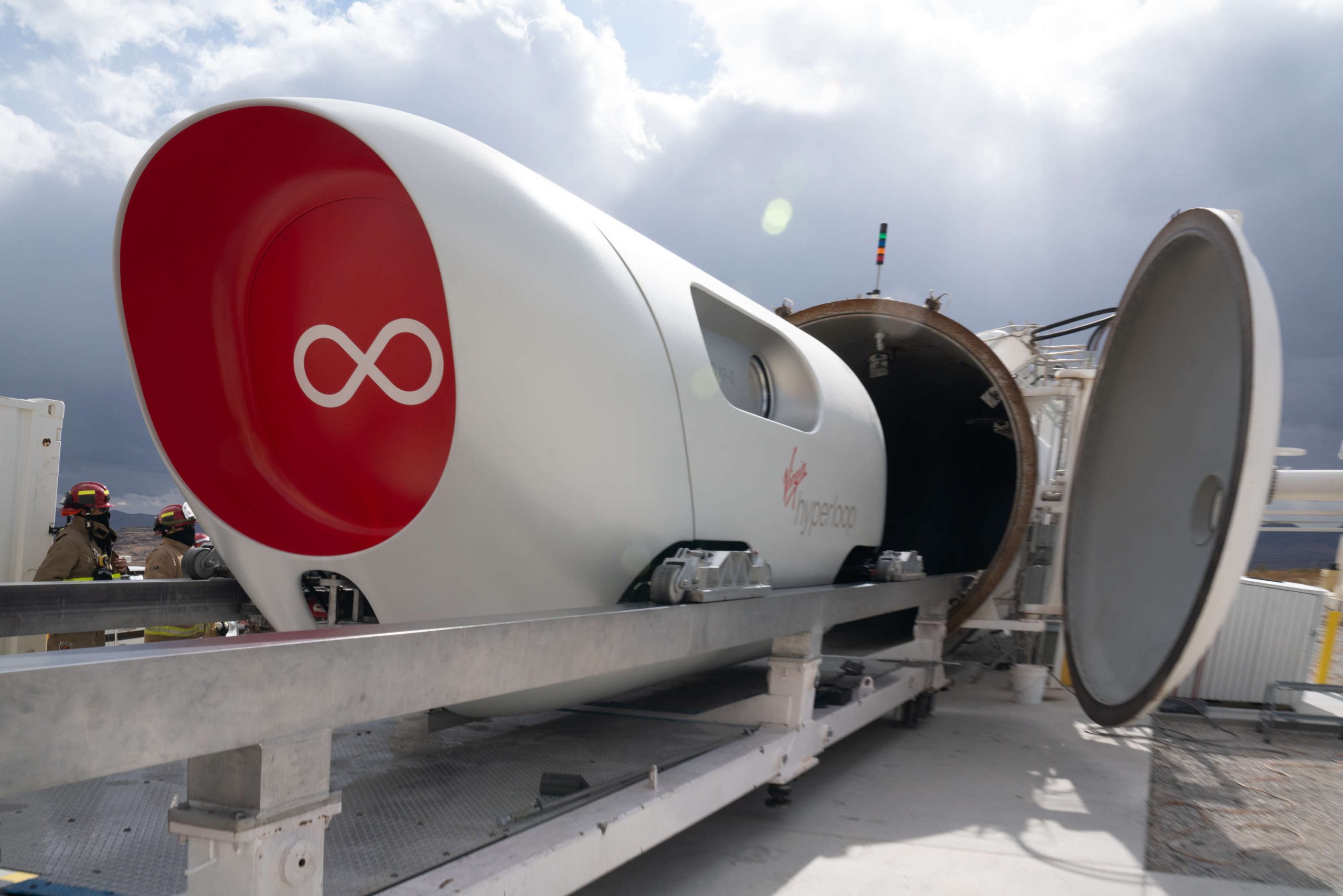 Executives turn passengers in first-ever Virgin Hyperloop human ride