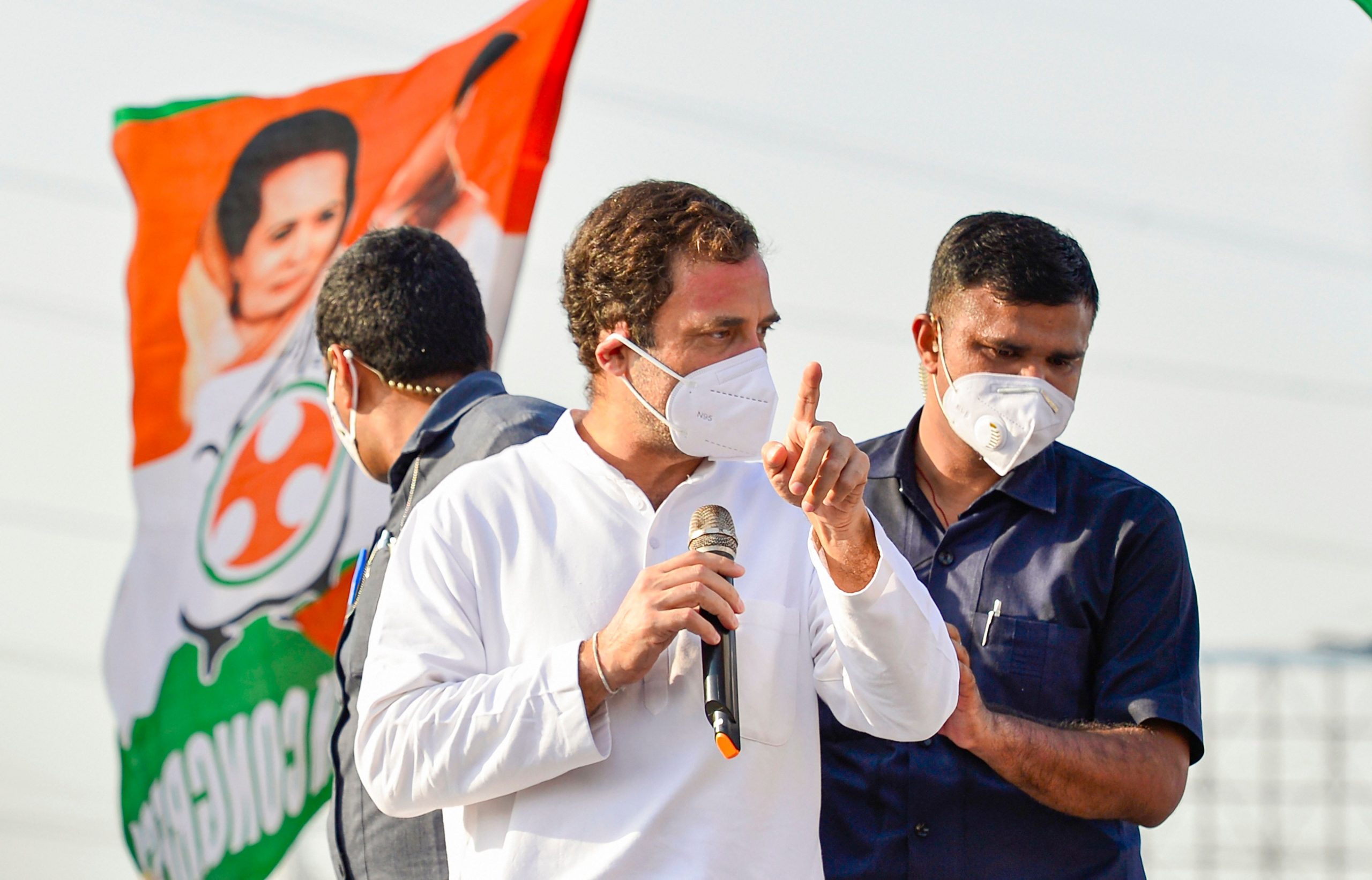 Congress leaders Rahul Gandhi, Priyanka Gandhi reach Hathras to meet victim’s family| Watch