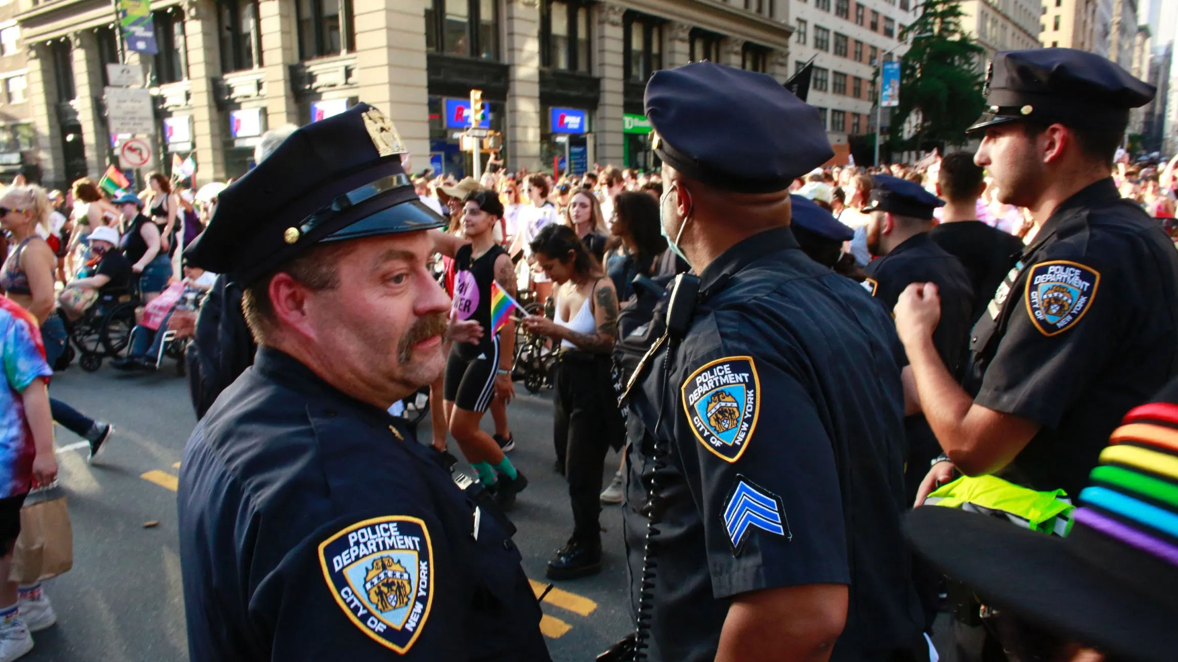 ‘Taking a part of me away’: NYPD officers on being banned from Pride March