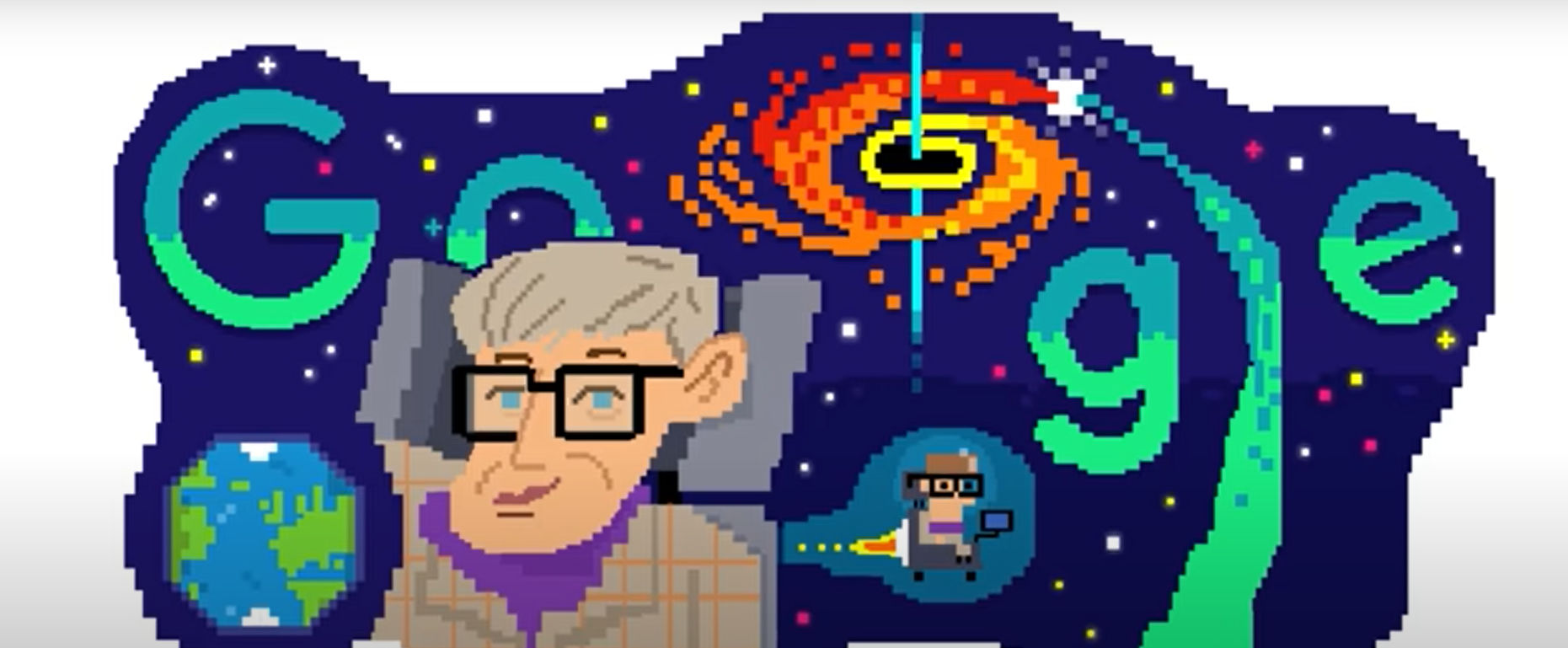 Google Doodle celebrates Stephen Hawking’s 80th birthday