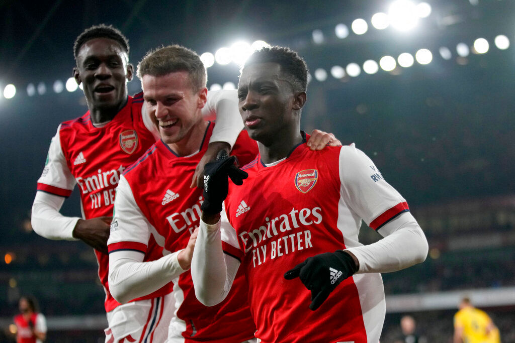 EFL: Nketiah treble, Patino debut goal as Arsenal advances in cup