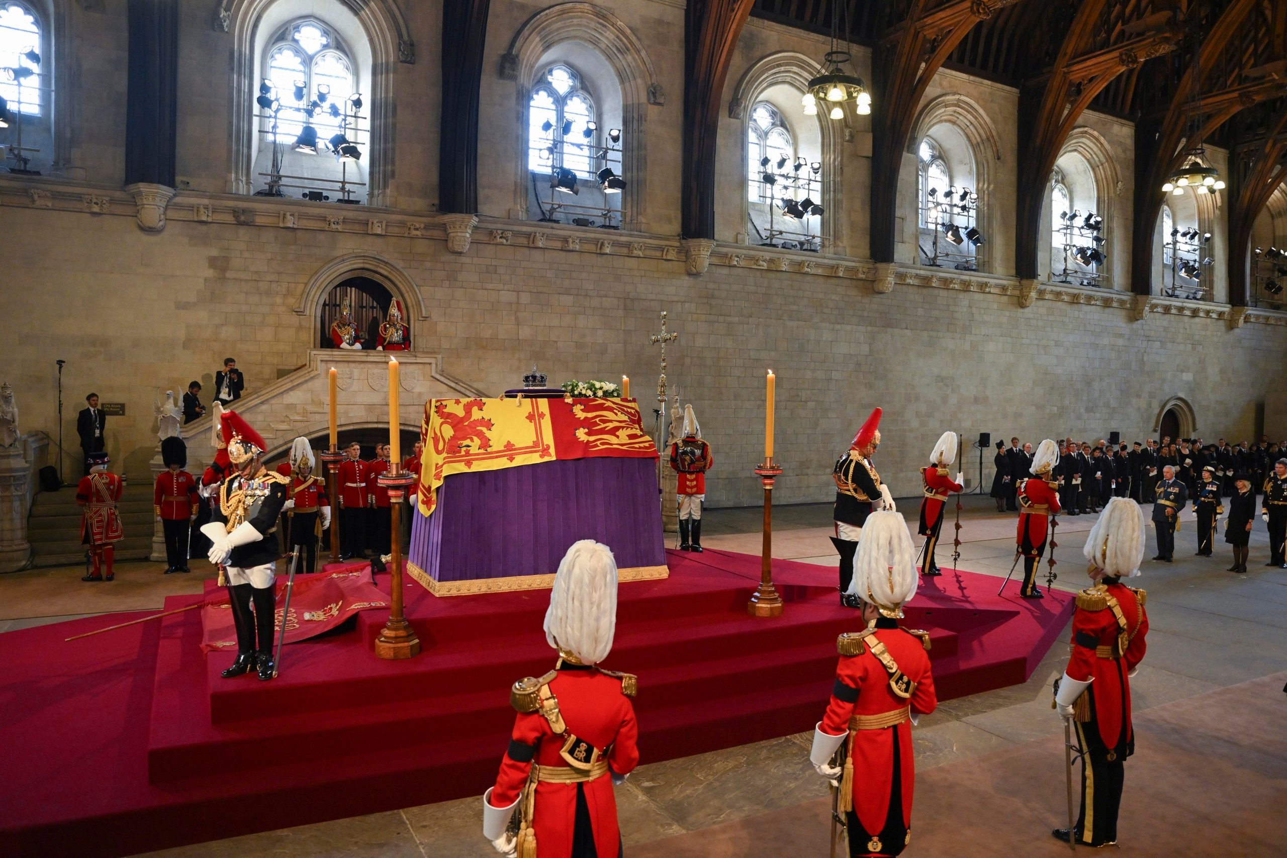 Queen Elizabeth IIs coffin Lying-in-State after final journey from Buckingham Palace