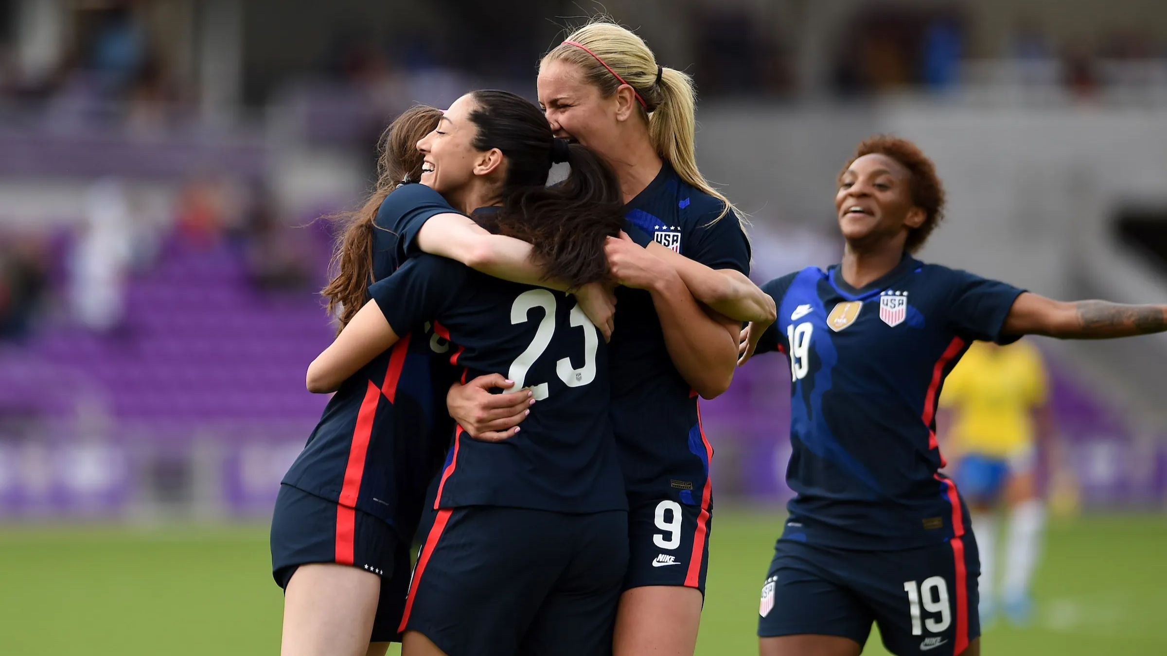 Goals from Press, Rapinoe down Brazil, USNWT go top in SheBelieves Cup