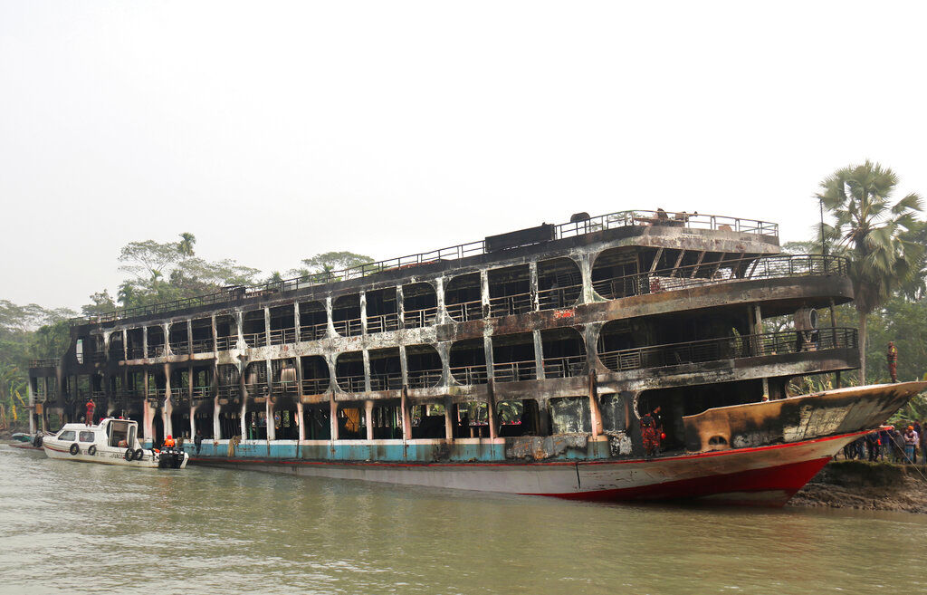 Bangladesh ferry fire kills at least 39, leaves 70 injured
