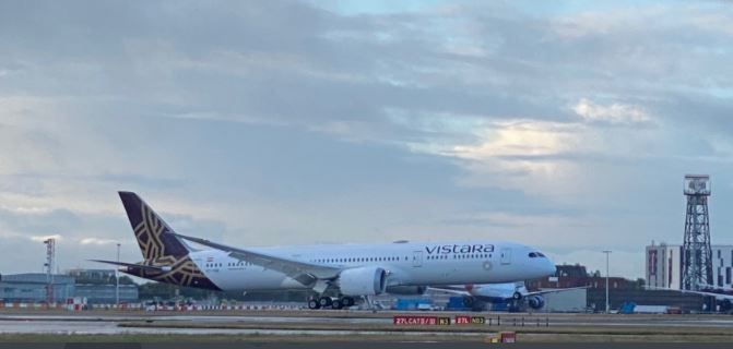 From Delhi to London: Vistara operates its first long-distance flight with Boeing 787-9 Dreamliner