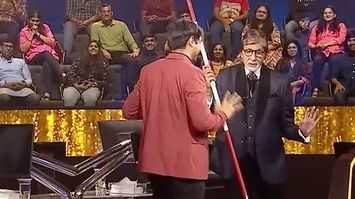 KBC 13: Amitabh Bachchan stops Neeraj Chopra from throwing javelin on set