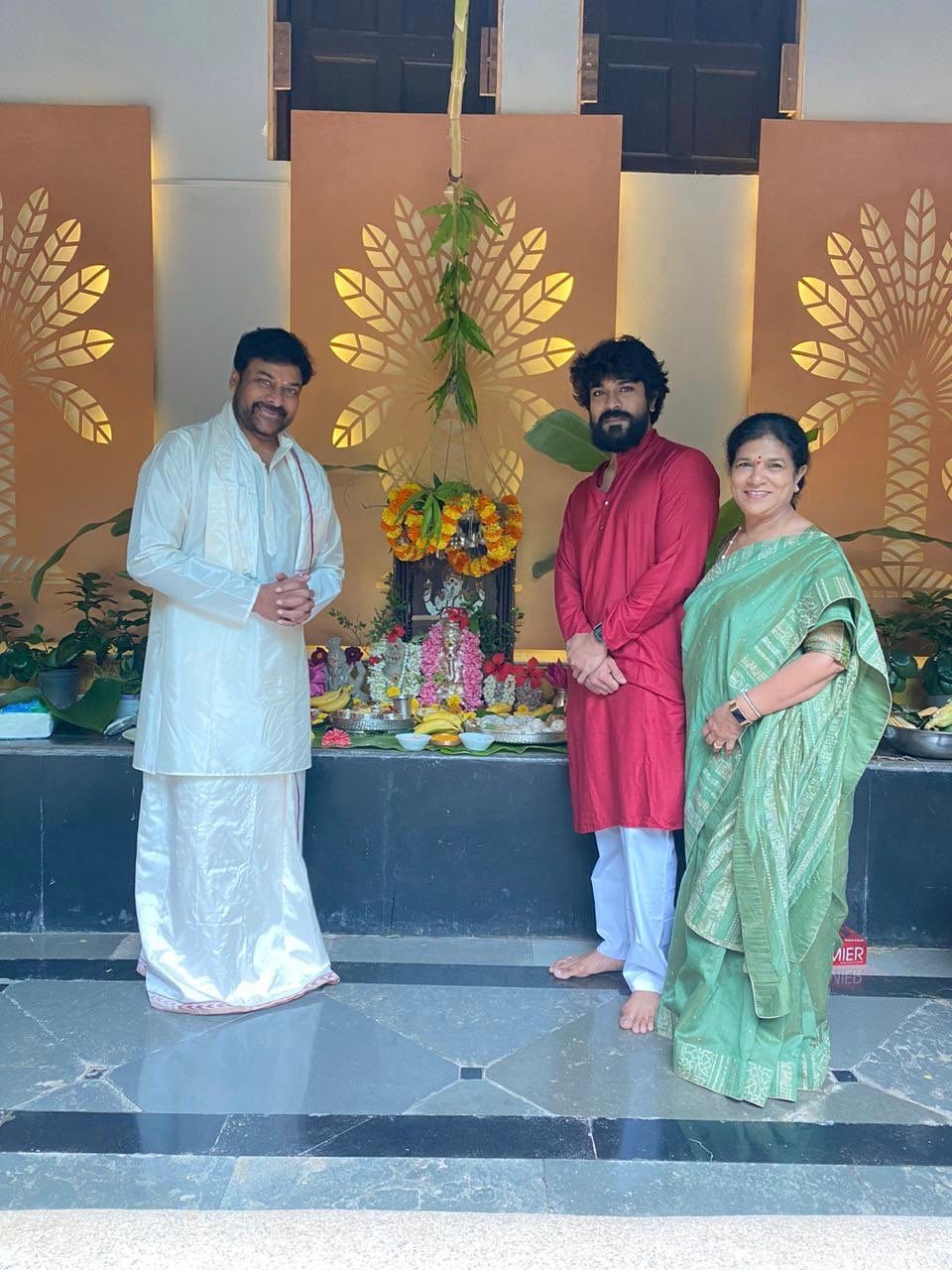 Chiranjeevi’s birthday gift for son Ram Charan- first look from Acharya