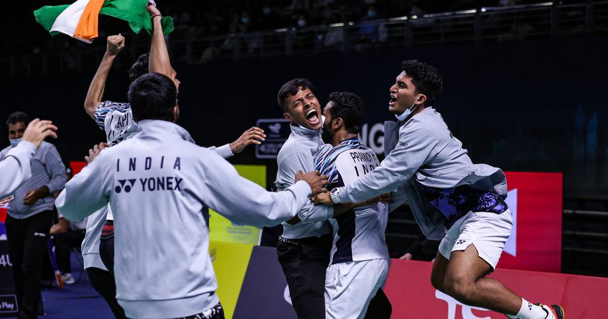 India assured of historic Thomas Cup medal after beating Malaysia