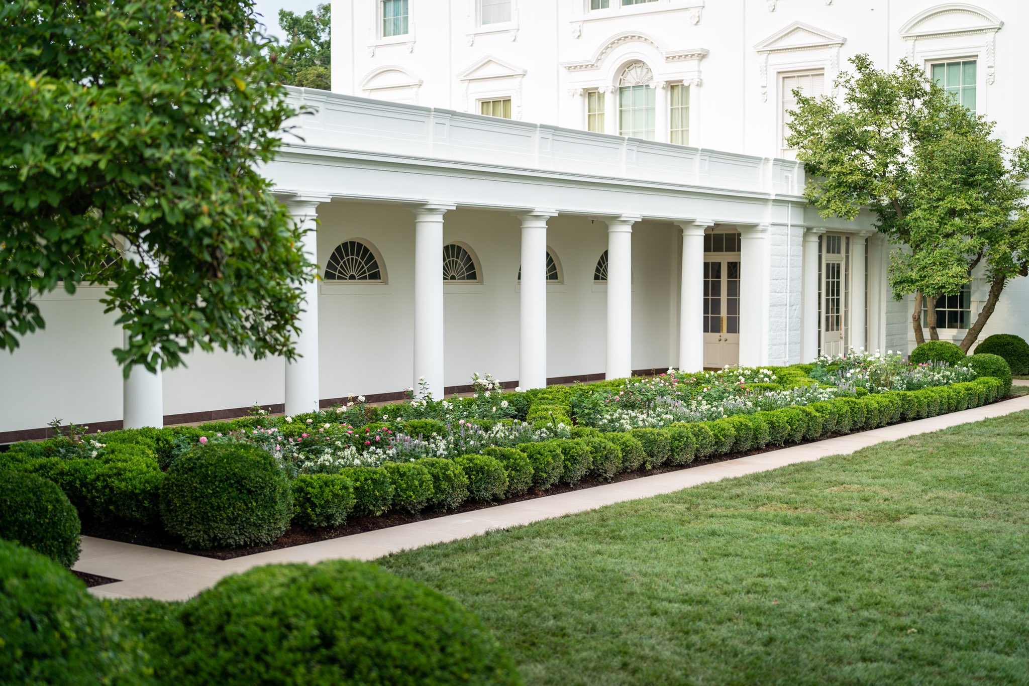 US First Lady Melania Trump unveils revamped White House Rose Garden