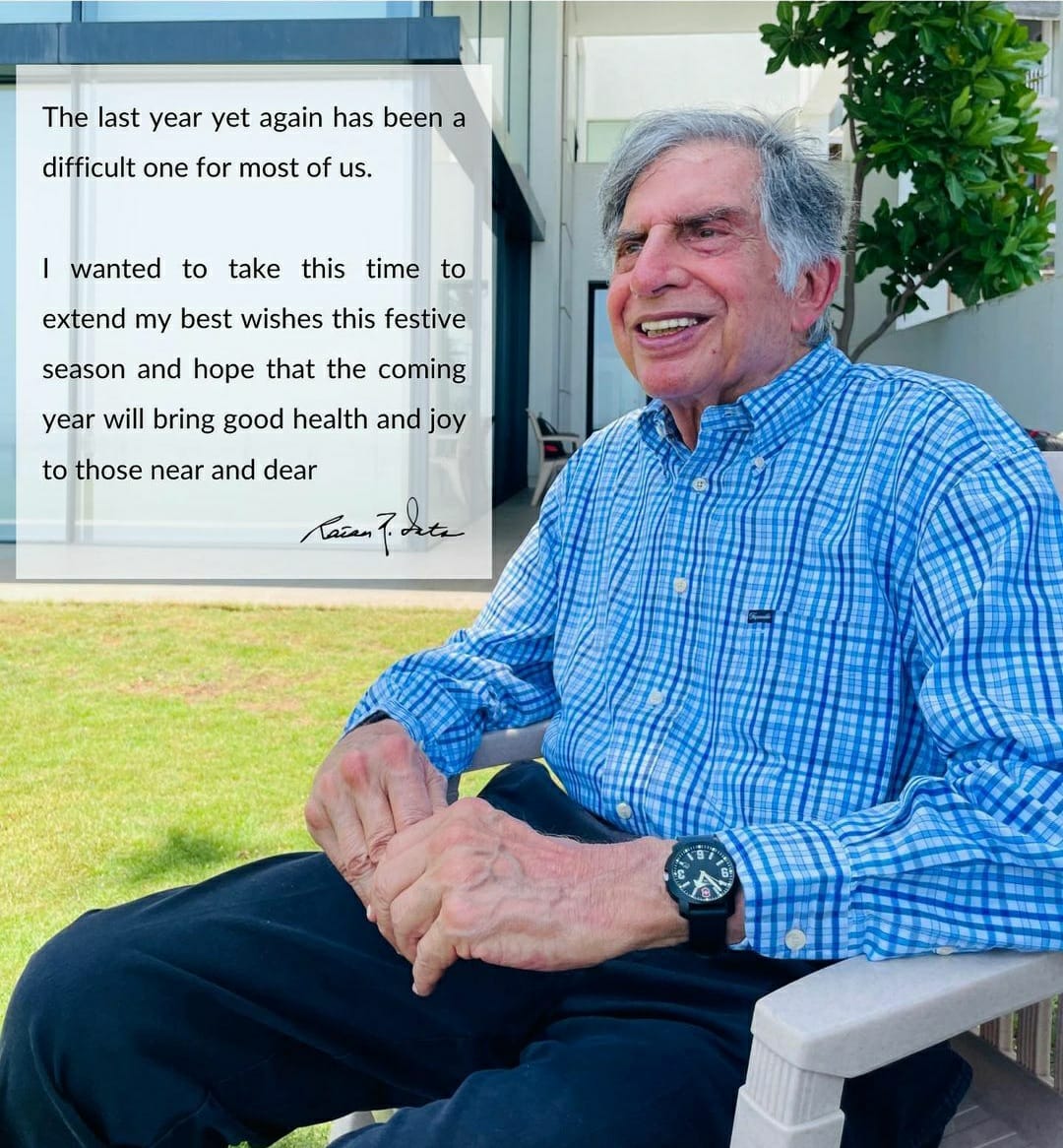 Ratan Tata celebrates 84th birthday with cupcake, song from assistant. Watch
