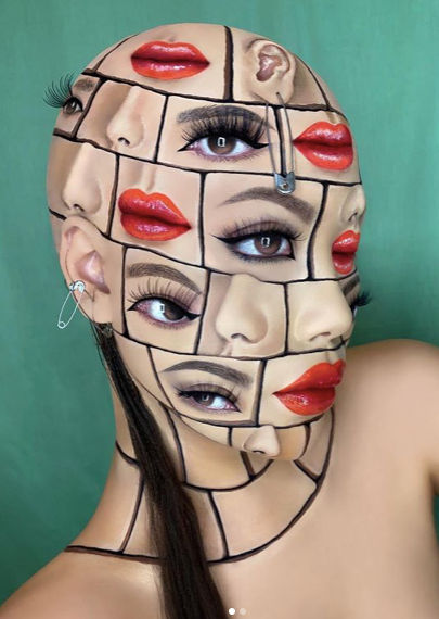 Creepy face art wins over the internet. Watch the optical illusion here