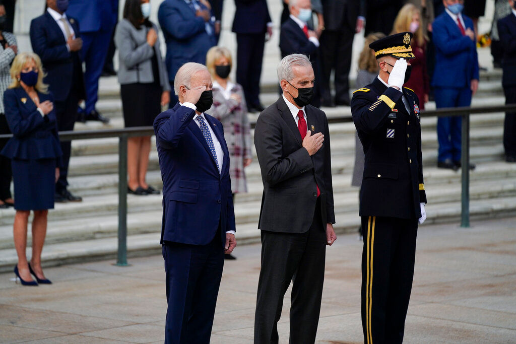 Veterans Day: Joe Biden salutes troops, calls them ‘spine of America’