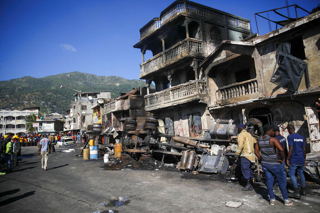 Fireball from overturned tanker kills 75 in Haiti: Official