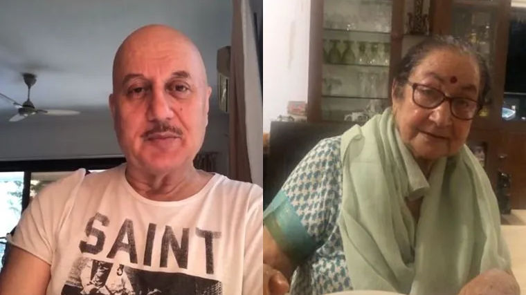 Anupam Kher on mothers health after testing COVID-19 positive: She is better