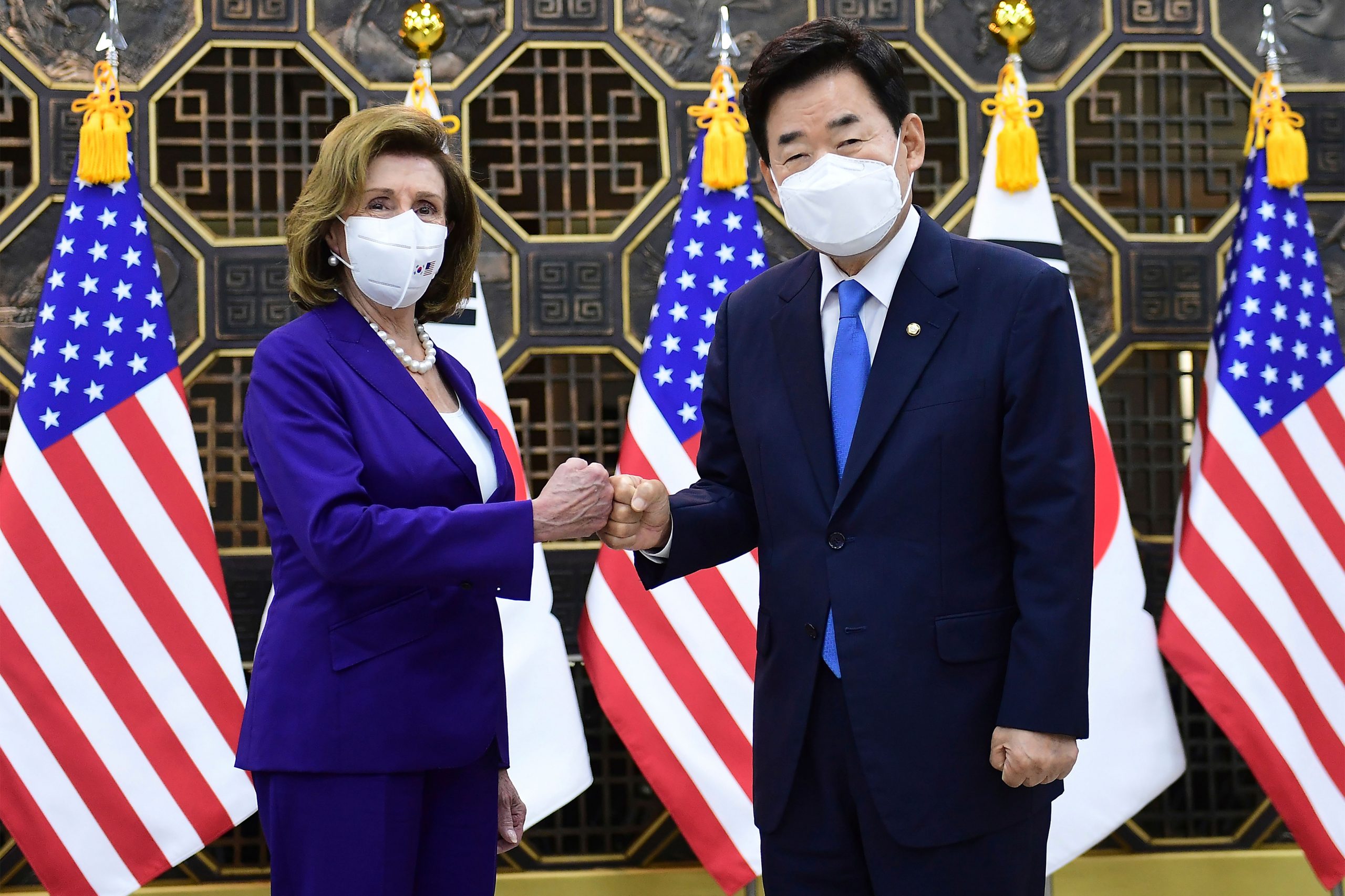US House Speaker Nancy Pelosi avoids public comments on Taiwan, China in South Korea