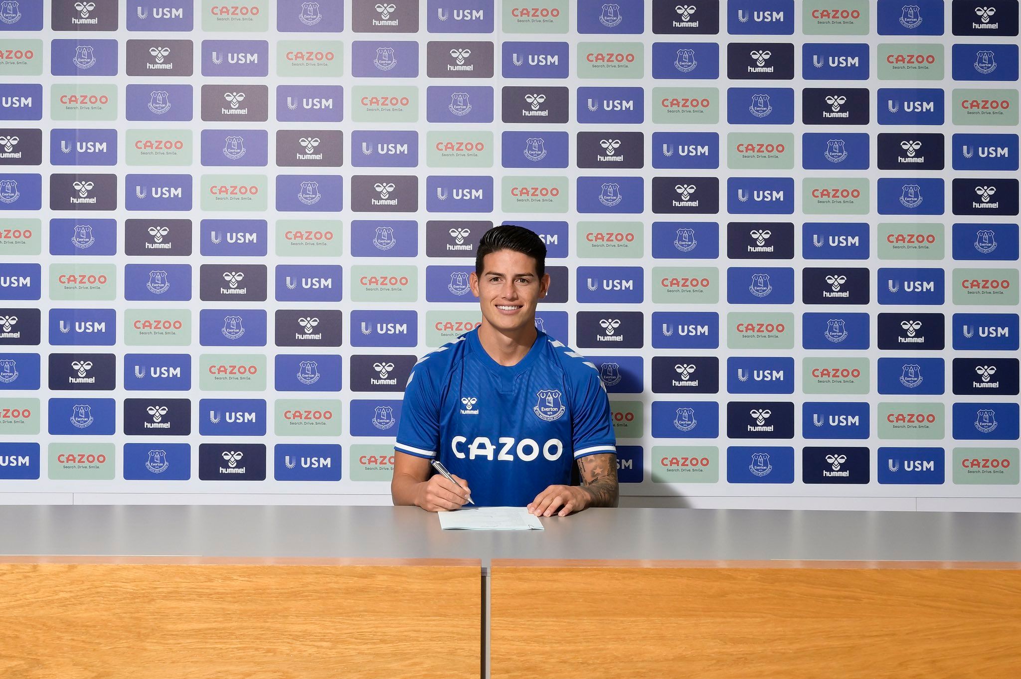 Premier League Football club Everton sign James Rodriguez from Real Madrid