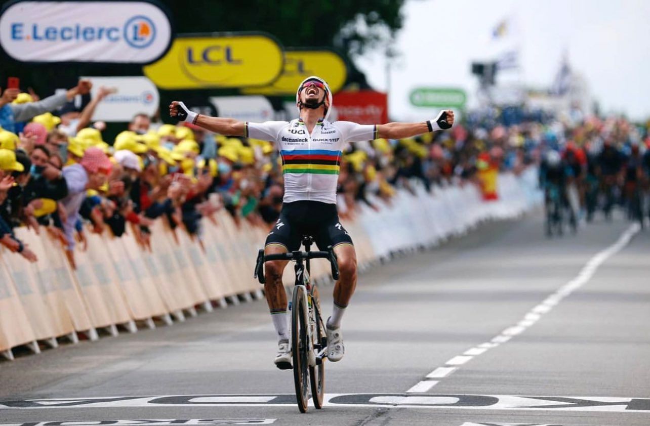 Cyclist Mark Cavendish on fire after first Tour de France stage win in five years