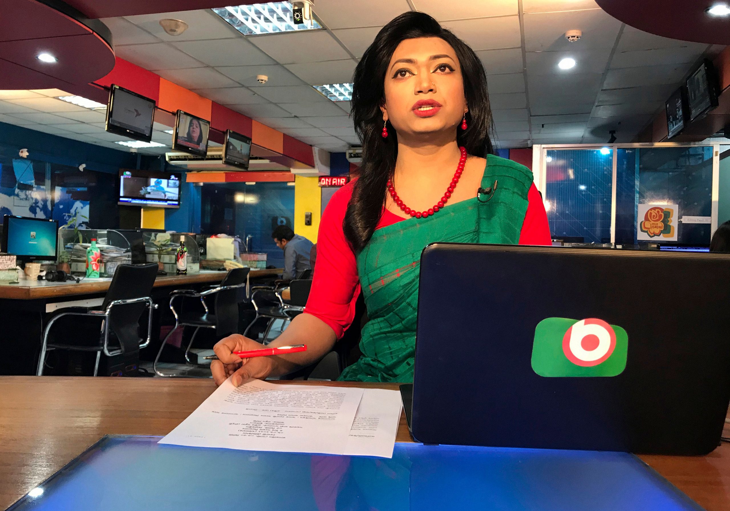 Tashnuva Anan Shishir is Bangladesh’s first-ever transgender news presenter