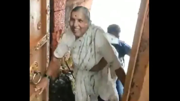 Watch: 68-year old woman completes a steep trek up a fort in Maharashtra