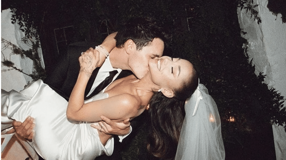 Ariana Grande shares images from her secret wedding with Dalton Gomez
