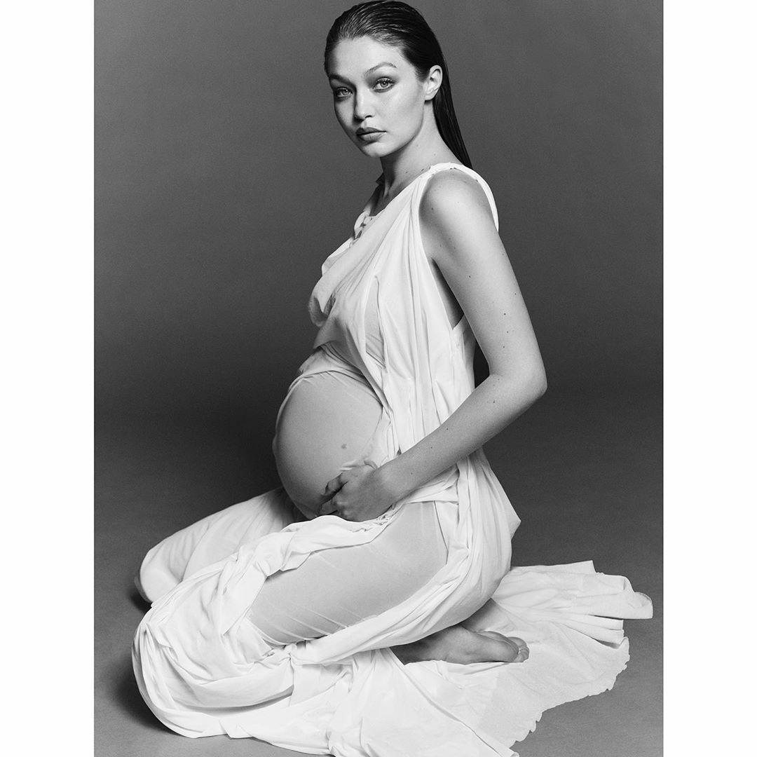 American model Gigi Hadid’s pregnancy portraits leave fans spellbound