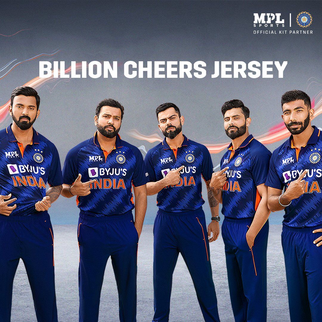 BCCI unveils Team Indias Billion Cheers Jersey for T20 World Cup