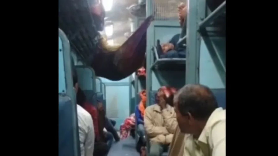 Watch: Who needs a train seat when you have a blanket and ‘jugaad’