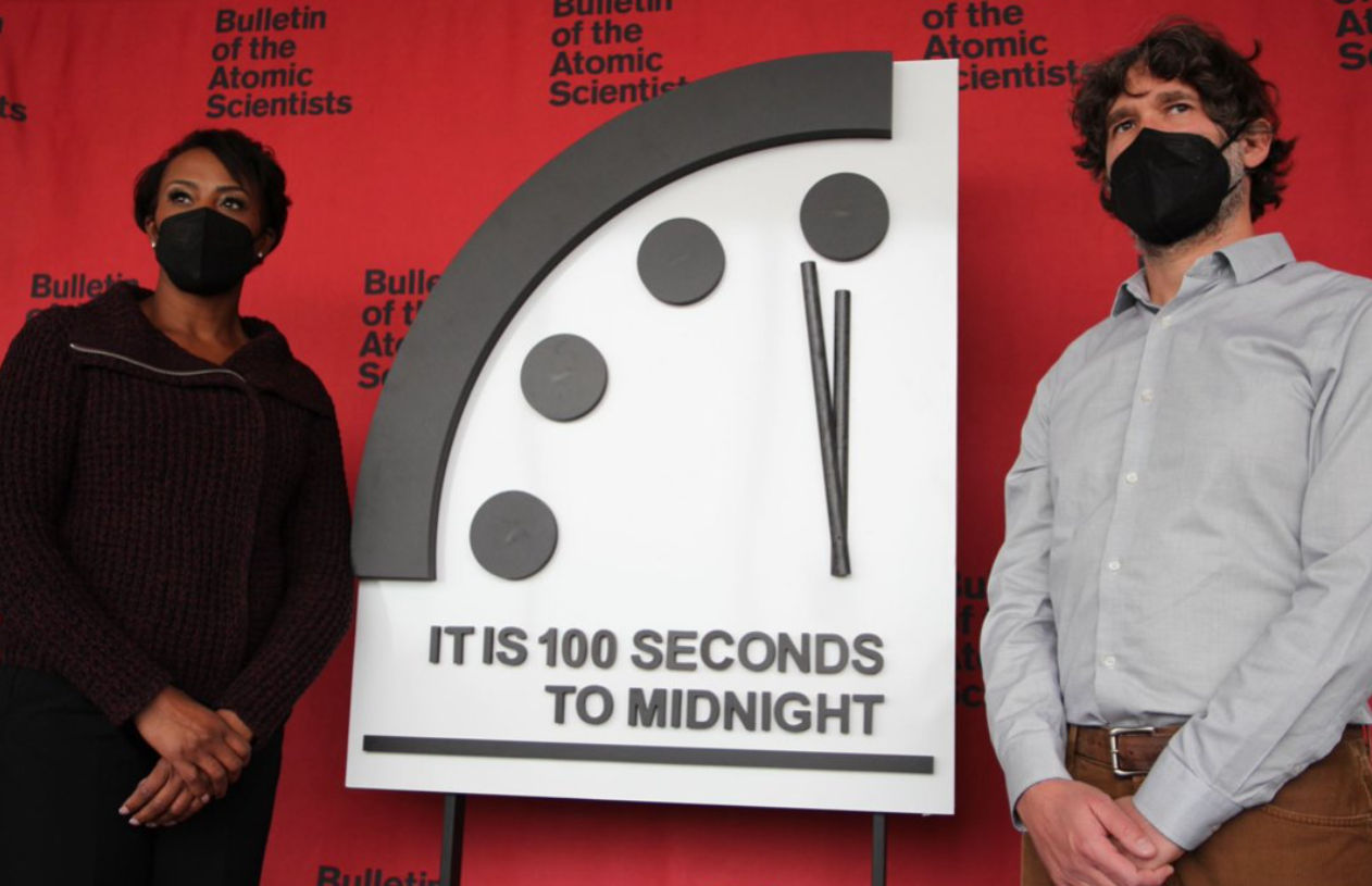 Doomsday Clock set to 100 seconds to midnight for third straight year