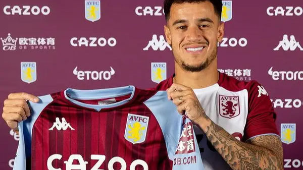 Philippe Coutinho completes permanent move to Aston Villa from Barcelona