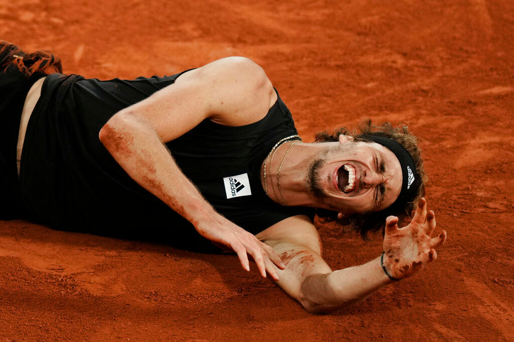 French Open 2022: Alexander Zverev forced to retire after rolling his ankle